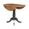 International Concepts Round Round 42 in. Dual Drop Leaf Counter Height Dining Table - Hickory/Washed Coal, 42 in W, Wood K45-42DPT-6B - alternate 7